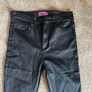 Edikted black glossy pant